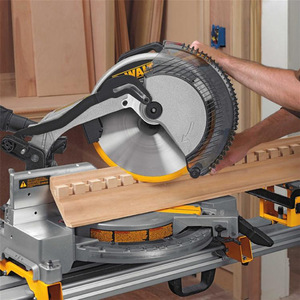Sierra ingletadora compuesta de alta resistencia de 305 mm para corte de aluminio y madera, alimentada por CA 220V DW715, venta al por mayor - Product Image 3