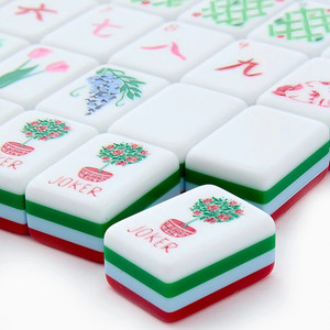 Ensemble <span class=keywords><strong>de</strong></span> Mahjong <span class=keywords><strong>de</strong></span> Luxe Personnalisé avec des Pions <span class=keywords><strong>de</strong></span> Mahjong - Jeu Amusant pour le Divertissement aux Échecs et aux Cartes - Product Image 2