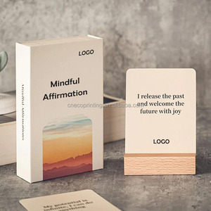 Impression personnalisée Citation de confiance en soi Mindful Self-Help Daily Psychology Affirmation Card - Product Image 1