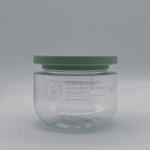 Yueyi Empty Wholesale 250g Plastic Cream Jar Body Butter Packaging Jar Containers Plastic Bottle Jar With Private Label