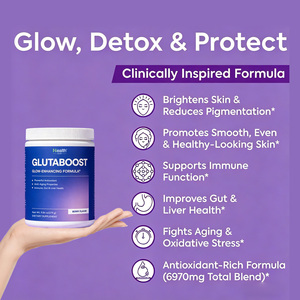 Poudre de glutathion liposomale OEM personnalisée, haute absorption, éclaircissement de la peau, blanchiment, antioxydant, complément GMP, vente en gros en vrac - Product Image 4