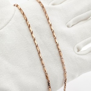 Collier en or 18 carats avec logo personnalisé, coupe ondulée 8005, moulage massif, unisexe, élégant, féminin, chaîne de mode quotidienne, bijoux certifiés GOLDTECH - Product Image 5