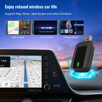 Adaptador Carplay inalámbrico inteligente universal de fábrica OEM Plug & Play con cable a Dongle inalámbrico para coches