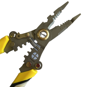 215mm multifonctionnel robuste 65 pinces à dénuder en acier au manganèse coupe pliante pour le sertissage de tuyaux en cuivre <span class=keywords><strong>PVC</strong></span>/PPR - Product Image 4