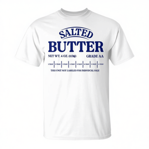 T-shirt « J'ai le goût du beurre » pour adulte – Déguisement d'Halloween – Chemise à thème « Je suis du beurre » - Product Image 1