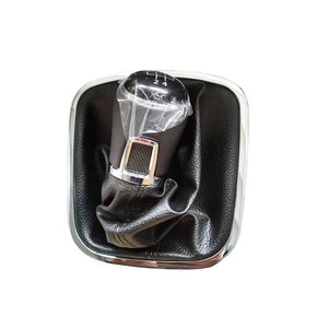Chen Can Car Gear <b>Knob</b> Leather Black For Volkswagen Bora Manual Transmission <b>Shift</b> Stick - Product Image 3
