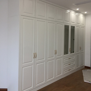 Customized White European Style <b>Wardrobe</b> QW-006 For Bedroom Whole House Customization Factory - Product Image 1