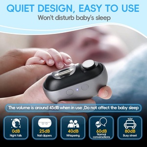 New 3-in-1 Electric Kids Nail Clipper with Night <b>Light</b> <b>USB</b> <b>Rechargeable</b> Smart Baby Nail Shiner Cutter - Product Image 5
