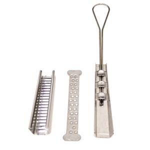 FTTX couleur argent poids 44g léger en masse pince de câble à fibre optique pour <span class=keywords><strong>ligne</strong></span> de câble de tension câble à fibre optique - Product Image 3