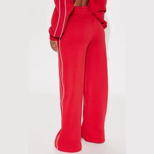 <span class=keywords><strong>Pantaloni</strong></span> <span class=keywords><strong>Larghi</strong></span> Casual da <span class=keywords><strong>Donna</strong></span> Autunno Inverno con Coulisse in Vita Tinta Unita con Strisce Laterali - Product Image 5