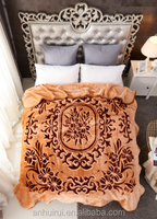 200x240 cm bett blatt/1,2 kg kissen fall/doppel lagen eine seite geprägt nerz bettwäsche set