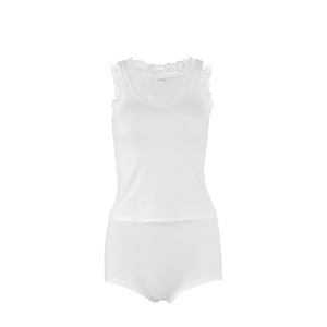 Conjunto de Camisola y Pantalones Cortos con Encaje Modal, Elástico y Ajustado al Cuerpo, <span class=keywords><strong>Dos</strong></span> Piezas, Nueva Colección Primavera/Verano 2026 - Product Image 5