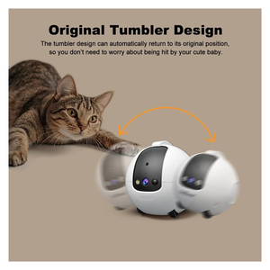 <b>Smart</b> Automatic Dog Pet Monitor Robot Toy Classic Plastic <b>WiFi</b> Security <b>Camera</b> with Laser Exercise Companion - Product Image 5