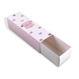 Cajas <span class=keywords><strong>de</strong></span> Papel con Cajón Deslizante para Macarons, Impresión Personalizada, Cajas <span class=keywords><strong>de</strong></span> Embalaje <span class=keywords><strong>de</strong></span> Papel para Macarons, Pasteles, Donas y <span class=keywords><strong>Galletas</strong></span> - Product Image 5