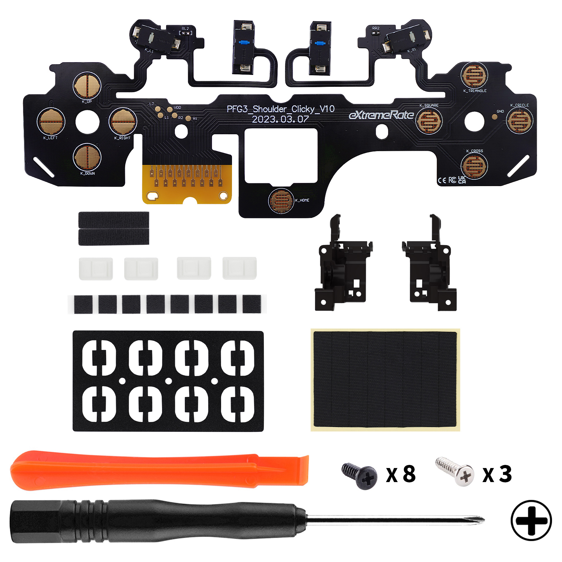 ชุดคีย์บอร์ดแบบมีไฟ LED - Trigger Clicky Kit PFMD011V2