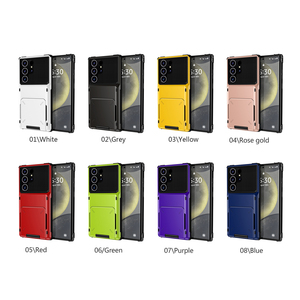 Funda deslizante para extracción de tarjetas, funda para teléfono, piel sintética de lujo para Samsung Galaxy S25 Ultra S24 Plus S23 S22 A12 A13 A14 - Product Image 6