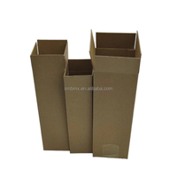 Boîtes pliantes en carton ondulé rigide, longues et rectangulaires, avec gaufrage personnalisable pour parapluies, fleurs et cadeaux