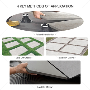 Carreaux en porcelaine de 20mm d'épaisseur antidérapants 60x60 pour revêtement de sol de jardin terrasses de piscine pavés en béton et grès de terrasse - Product Image 6