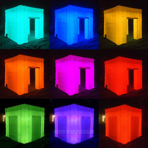 8'x8' 컬러풀 LED 인플레이터블 포토 부스 홍보용 포토 부스 제조업체 제공 - Product Image 3