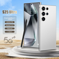 Smartphone S25 Ultra 5G Layar HD 7,3 Inci 22GB+2TB Android 14 Dual Kartu 5G CPU Decacore 100W Kualitas Tinggi Asli Spanyol