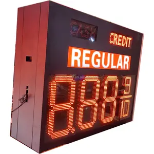 Çift taraflı benzin istasyonu işareti led benzin istasyonu fiyat kurulu nakit kredi benzin istasyonu işaretleri