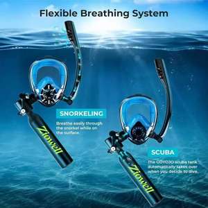 Bouteille d'air portable de 0,5 L pour la plongée avec masque, réservoir d'oxygène <span class=keywords><strong>sous</strong></span>-<span class=keywords><strong>marin</strong></span>, équipement anti-buée pour la natation, pour adultes et enfants - Product Image 5