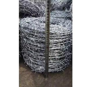 Offre Spéciale : Rouleau de clôture à fil <span class=keywords><strong>barbelé</strong></span> à trois brins, grillage galvanisé pour ferme, anti-escalade - Product Image 5