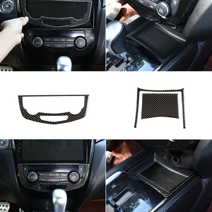 Pour X-Trail 2014 à 2018, véritable fibre de carbone souple, accessoires intérieurs de voiture, kits de décoration, autocollants - Product Image 5