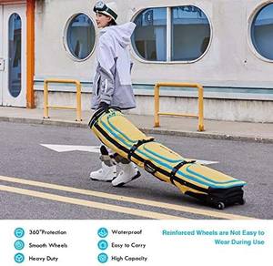 Échantillon gratuit Sac de rangement pour snowboard en néoprène de haute qualité portable pour les sports d'hiver en plein air, le ski et les voyages, grande capacité - Product Image 2