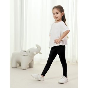<span class=keywords><strong>Leggings</strong></span> per bambina BambooBud, <span class=keywords><strong>neri</strong></span>, in tessuto elasticizzato traspirante in fibra di bambù, per tutti i giorni. - Product Image 5
