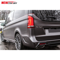 Pare-choc avant et arrière en fibre de carbone, 1 pièce, conception large, adapté aux Mercedes Benz classe V Vito w447