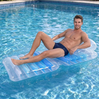 Fauteuil flottant léger en PVC pour piscine et plage – Idéal pour l'été en extérieur