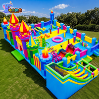 Parc d'attractions gonflable sur mesure, parcours d'obstacles gonflable géant, château gonflable