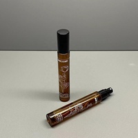 Botella de Perfume de vidrio grueso de lujo de 10ml, rociador de aluminio negro, serigrafía, estampado en caliente, difusor de embalaje, uso de capacidad de 30ml