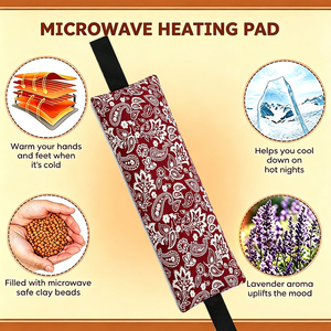 แผ่นประคบร้อนข้าวสาลีแบบใช้กับไมโครเวฟ ยอดนิยมสำหรับคอและไหล่ - Product Image 3