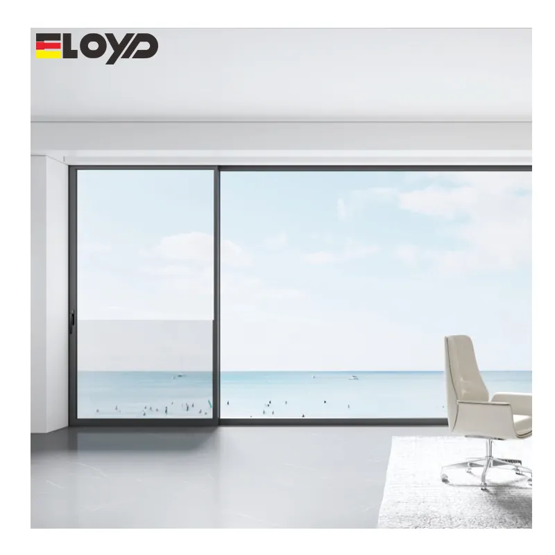 Eloyd Factory supplier sliding glass Electric Lifting Electric Vertical Lift Up Window For House