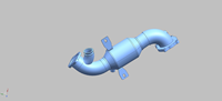 Prix Usine Crazy Sound : Downpipe Catalyseur en SUS304 de 1,5 mm d'épaisseur avec Bouclier Thermique pour Alfa Romeo Giulia Stelvio 2.0T 2017-