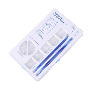 Matrizes cervicais transparentes dentais esterilizáveis Kits 275 Matrice + 2 Handle Dentista Resina Materiais De Enchimento - Product Image 1