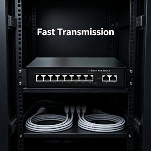 สวิตช์ POE กิกะบิตเต็มรูปแบบสำหรับงานหนัก4 8 16 24พอร์ต1000Mbps สล็อตไฟเบอร์65W Watchdog สวิตช์ที่ไม่มีการจัดการ - Product Image 1