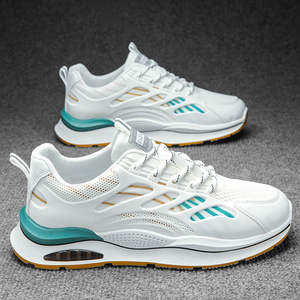 Zapatos deportivos de verano para hombre, transpirables, ligeros, resistentes al desgaste, antideslizantes, cómodos, con cordones, tendencia de moda, zapatos para correr, plataforma de malla, deportivos - Product Image 1