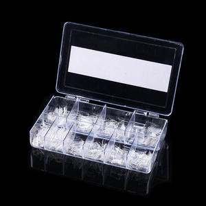 专业软质法式尖头可重复使用指甲定制中号半覆盖方形法式尖头指甲批发 - Product Image 5