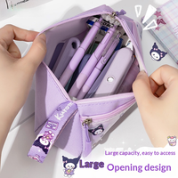 Trousse à crayons Panda grande capacité, pochette de papeterie, fournitures scolaires de dessin animé pour enfants