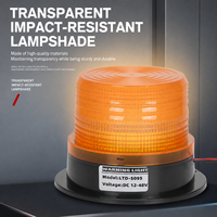 Luces Estroboscópicas LED Ámbar de 12V 24V, Lámpara Intermitente de Advertencia para Auto, Camión, Emergencia, Tráfico, Señales de Tráfico
