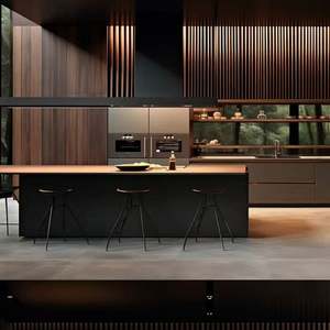 Muebles de cocina Fabricación de gabinetes de madera Armarios de cocina Juego de gabinetes de cocina - Product Image 5