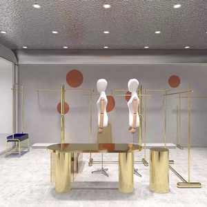 Phụ Nữ Hiện Đại Cửa Hàng Quần Áo Trang Trí Nội Thất Tùy Biến Chuyên Nghiệp Thiết Kế Nội Thất Cho Bán Lẻ Cửa Hàng Quần Áo - Product Image 2