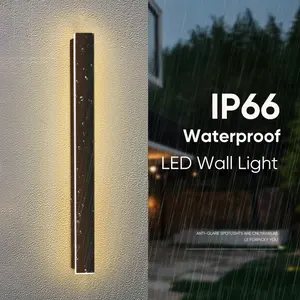 LED 긴 램프 IP66 야외 방수 정원 울타리 간단한 실내 벽 조명 홈 장식 침실 복도