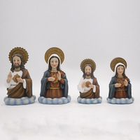 Statues de figurines catholiques en résine à faire soi-même, vente chaude, décoration religieuse en polyrésine
