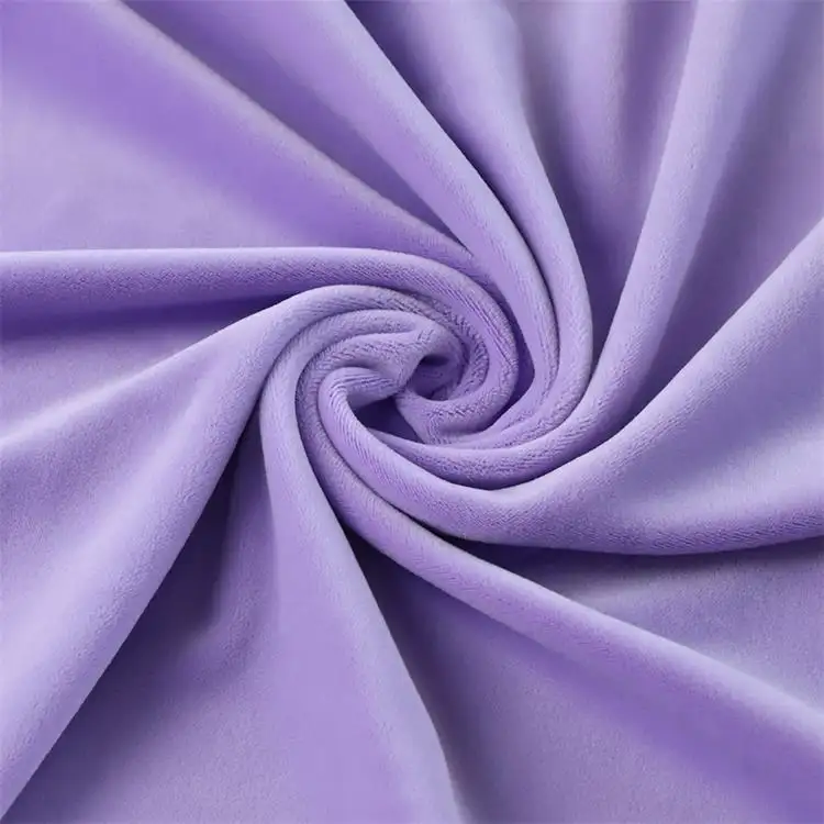 Tissu en velours Polyester pour vêtements, 24 couleurs, Spandex doux de bonne qualité