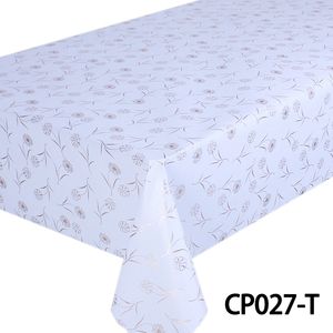 Wholesale Customized Dining <strong>Table</strong> <strong>Plastic</strong> <strong>Cover</strong> High Temperature Resistant PVC Catering Kitchen champagne Golden Tablecloth - Product Image 2
