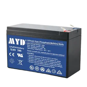 12,8 v 12v 7Ah de fosfato de hierro de litio de Lifepo4 26650 3000mAh 4S2P libres de mantenimiento, larga vida de emergencia de vida de la batería paquete